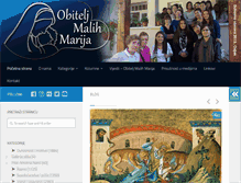 Tablet Screenshot of obitelj-malih-marija.com